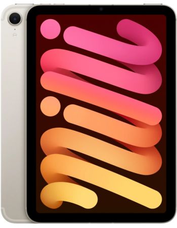 Apple iPad Mini 8.3 (2024) 256 GB, Wi-Fi + Cellular, Сияющая звезда (Starlight)