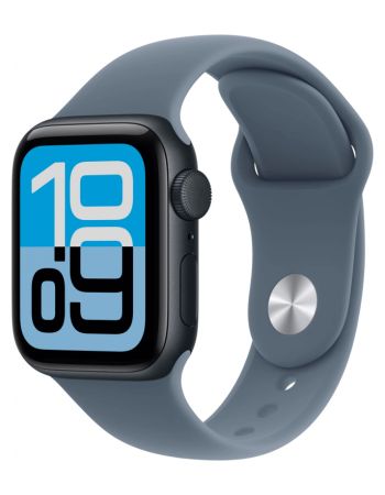Apple Watch SE 3 40 mm, Midnight Aluminum Anchor blue Sport Band (S/M)