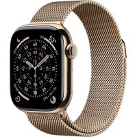 Apple Watch Series 11, 46 mm, Gold Titanium GPS+Cellular, Gold Milanese Loop S/M