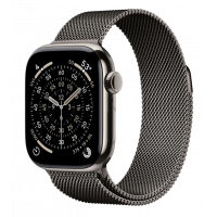 Apple Watch Series 11, 46 mm, Nalural Titanium GPS+Cellular, Slate Milanese Loop M/L