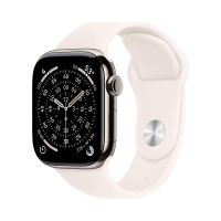Apple Watch Series 11, 46 mm, Nalural Titanium GPS+Cellular, Light Blush Sport Band M/L