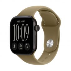 Apple Watch Series 12, 42 mm, Black Aluminum Olive Sport Band S/M