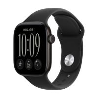 Apple Watch Series 12, 42 mm, Black Aluminum Black Sport Band S/M