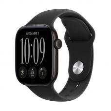 Apple Watch Series 12, 42 mm, Black Aluminum Black Sport Band S/M