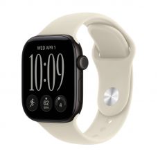 Apple Watch Series 12, 42 mm, Black Aluminum Sand Sport Band S/M