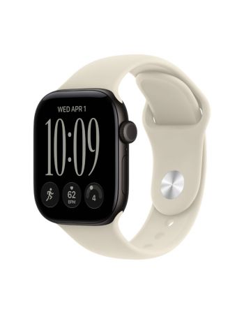 Apple Watch Series 12, 42 mm, Black Aluminum Sand Sport Band S/M