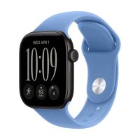 Apple Watch Series 12, 46 mm, Black Aluminum GPS+Cellular Wildflower Blue Sport Band M/L