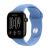 Apple Watch Series 12, 42 mm, Black Aluminum Wildflower Blue Sport Band S/M