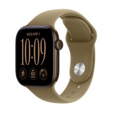 Apple Watch Series 12, 42 mm, Dark Bronze Aluminum Olive Sport Band S/M