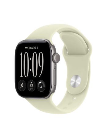 Apple Watch Series 12, 42 mm, Dark Bronze Aluminum Pale Succulent Sport Band S/M