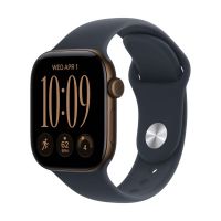 Apple Watch Series 12, 42 mm, Dark Bronze Aluminum Navy Blue Sport Band S/M