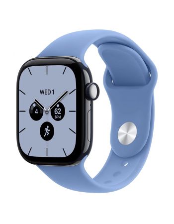 Apple Watch Series 12, 42 mm, Night Blue Ceramic GPS+Cellular Wildflower Blue Sport Band S/M