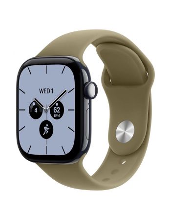 Apple Watch Series 12, 42 mm, Night Blue Ceramic GPS+Cellular Olive Sport Band S/M