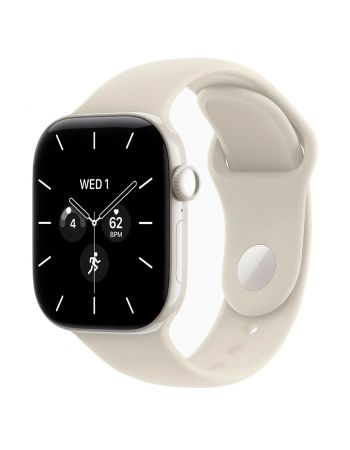 Apple Watch Series 12, 42 mm, Pearl White Ceramic GPS+Cellular Sand Sport Band S/M