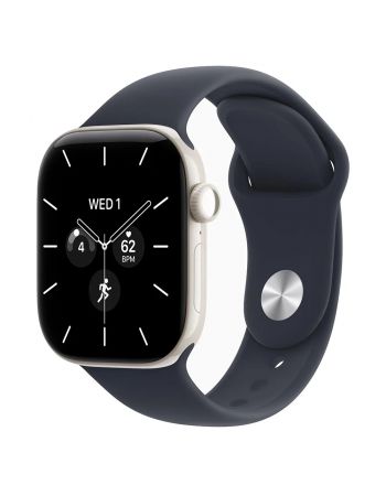 Apple Watch Series 12, 42 mm, Pearl White Ceramic GPS+Cellular Navy Blue Sport Band S/M