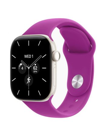Apple Watch Series 12, 42 mm, Pearl White Ceramic GPS+Cellular Magenta Sport Band S/M
