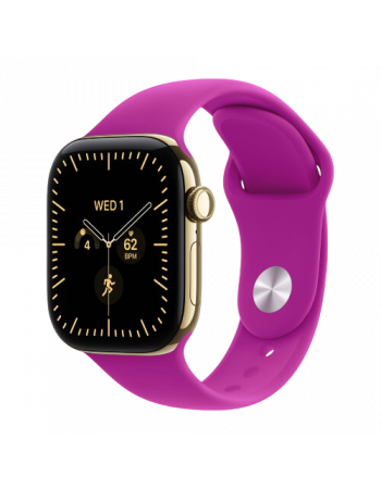 Apple Watch Series 12, 42 mm, Radiant Gold Titanium GPS+Cellular Magenta Sport Band S/M