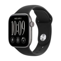 Apple Watch Series 12, 46 mm, Space Gray Aluminum GPS+Cellular Black Sport Band S/M