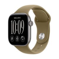 Apple Watch Series 12, 42 mm, Space Gray Aluminum Olive Sport Band S/M