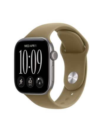 Apple Watch Series 12, 42 mm, Space Gray Aluminum Olive Sport Band S/M