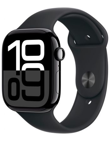 Apple Watch Series 10 42 мм, M/L 140-245 мм, Aluminium Case GPS, Sport Band, Jet Black