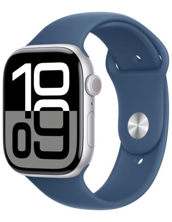 Умные часы Apple Watch Series 10 42 мм, S/M 130-200 мм, Aluminium Case GPS+Cellular, Silver