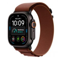 Apple Watch Ultra 4, 49 мм, Black Titanium Burgundy Alpine Loop M/L