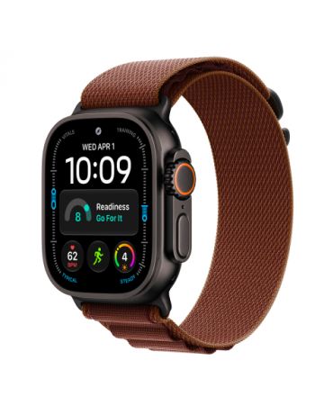 Apple Watch Ultra 4, 49 мм, Black Titanium Burgundy Alpine Loop M/L