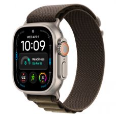 Apple Watch Ultra 4, 49 мм, Natural Titanium Dark Olive Alpine Loop M/L