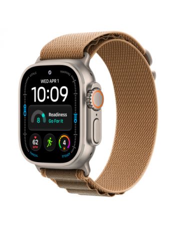 Apple Watch Ultra 4, 49 мм, Natural Titanium Desert Alpine Loop M/L