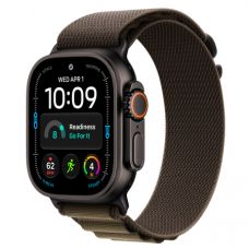 Apple Watch Ultra 4, 49 мм, Black Titanium Dark Olive Alpine Loop M/L