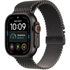 Apple Watch Ultra 4, 49 мм, Black Titanium Black Milanese Loop L