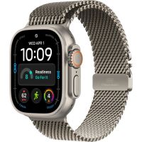 Apple Watch Ultra 4, 49 мм, Natural Titanium Natural Milanese Loop S