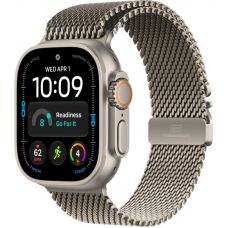 Apple Watch Ultra 4, 49 мм, Natural Titanium Natural Milanese Loop L