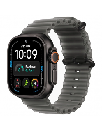Apple Watch Ultra 4, 49 мм, Black Titanium Translucent Black Ocean Band M/L