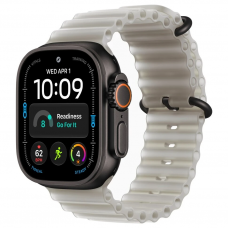 Apple Watch Ultra 4, 49 мм, Black Titanium Translucent Gray Ocean Band M/L