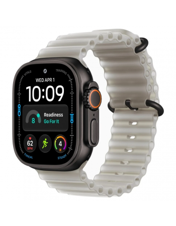 Apple Watch Ultra 4, 49 мм, Black Titanium Translucent Gray Ocean Band S/M