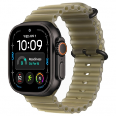Apple Watch Ultra 4, 49 мм, Black Titanium Translucent Kelp Ocean Band M/L