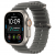 Apple Watch Ultra 4, 49 мм, Natural Titanium Translucent Black Ocean Band S/M