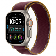 Apple Watch Ultra 4, 49 мм, Natural Titanium Burgundy Trail Loop S/M