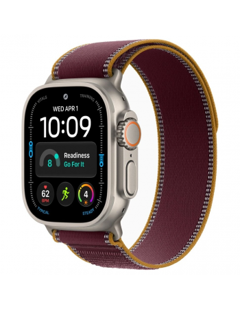 Apple Watch Ultra 4, 49 мм, Natural Titanium Burgundy Trail Loop S/M