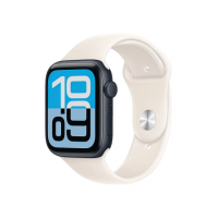 Apple Watch SE 3 40 mm, Midnight Aluminum Starlight Sport Band (M/L)