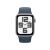 Apple Watch SE 2, 44 мм, корпус из алюминия серебристого цвета, спортивный ремешок цвета «грозовой синий», GPS + Cellular, M/L