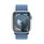 Apple Watch Series 9, 41 мм, корпус из алюминия серебристого цвета, нейлоновый ремешок цвета «ледяной синий»