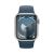Apple Watch Series 9, 41 мм, корпус из алюминия серебристого цвета, спортивный ремешок цвета «грозовой синий», размер M/L
