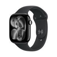 Apple Watch Series 11, 46 mm, Jet Black Aluminum Black Sport Band S/M