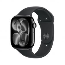 Apple Watch Series 11, 42 mm, Jet Black Aluminum Black Sport Band M/L