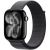 Apple Watch Series 11 42 mm, Jet Black Aluminum Case with Sport Loop Dark Gray
