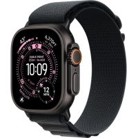 Apple Watch Ultra 3, Black Titanium Case with Black Alpine Loop (S)