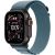 Apple Watch Ultra 3, Black Titanium Case with Light Blue Alpine Loop (M)